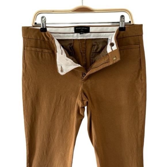Banana Republic Sloan Fit Brown Stretchy Pants Size 12 Great Condition - Picture 5 of 7